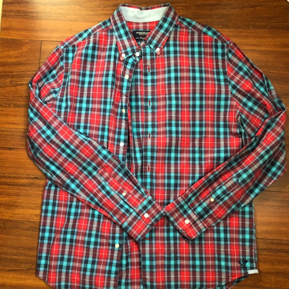 Prep Fit American Eagle Button Up